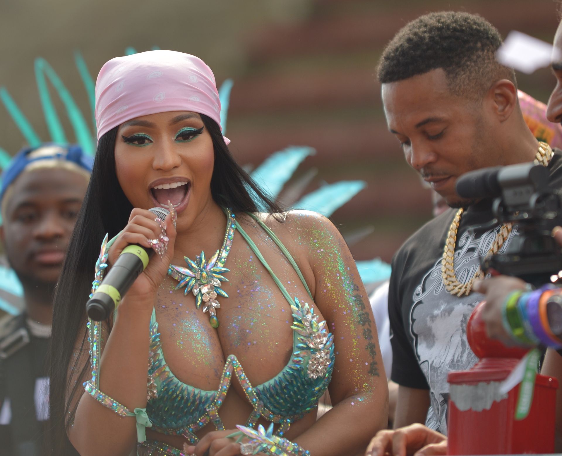 Nicki Minaj Celebrates Carnival With A Nipple Slip